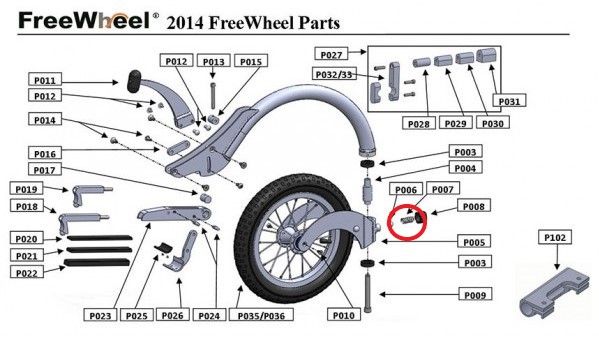 PIÈCE DÉTACHÉE FREEWHEEL P007 RESSORT