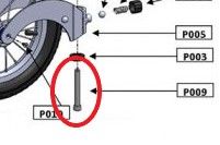 PIÈCE DÉTACHÉE FREEWHEEL P009 AXE DE ROUE