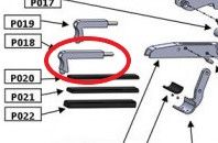 PIÈCE DÉTACHÉE FREEWHEEL P018 LEVIER VERROUILLAGE LONG